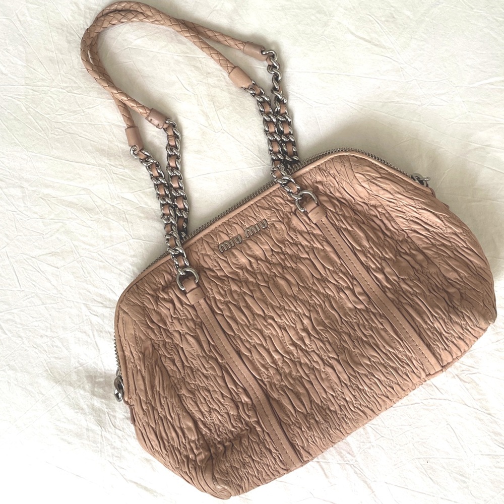 Authentic Quilted Miu Miu Chainlink Purse! - image 1
